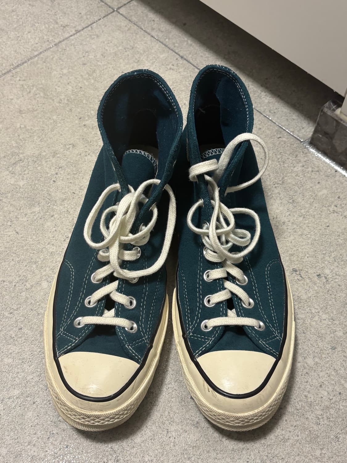 컨버스 척 70 하이 스웨이드 미드나잇 터콰이즈 상품이미지1