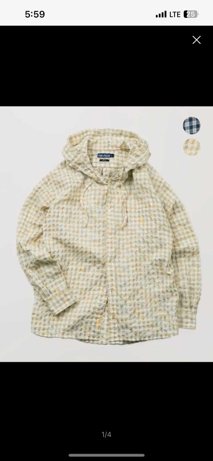 노티카 오버핏 후드 셔츠 상품이미지1