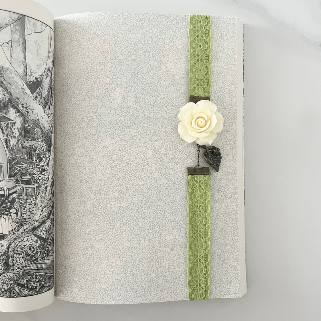 리본 펜던트 북밴드 ⊰garden⊱ book-band 상품이미지1