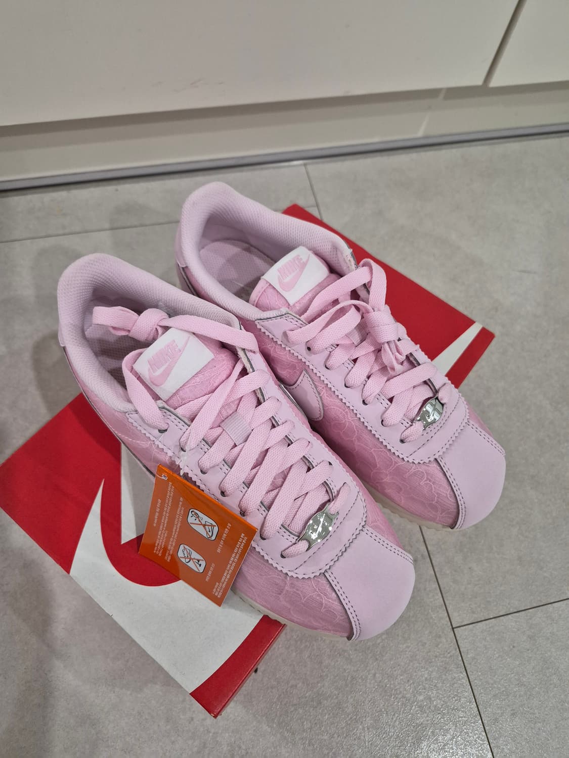 새상품))나이키 코르테즈 핑크 폼 소프트 펄 235 상품이미지4