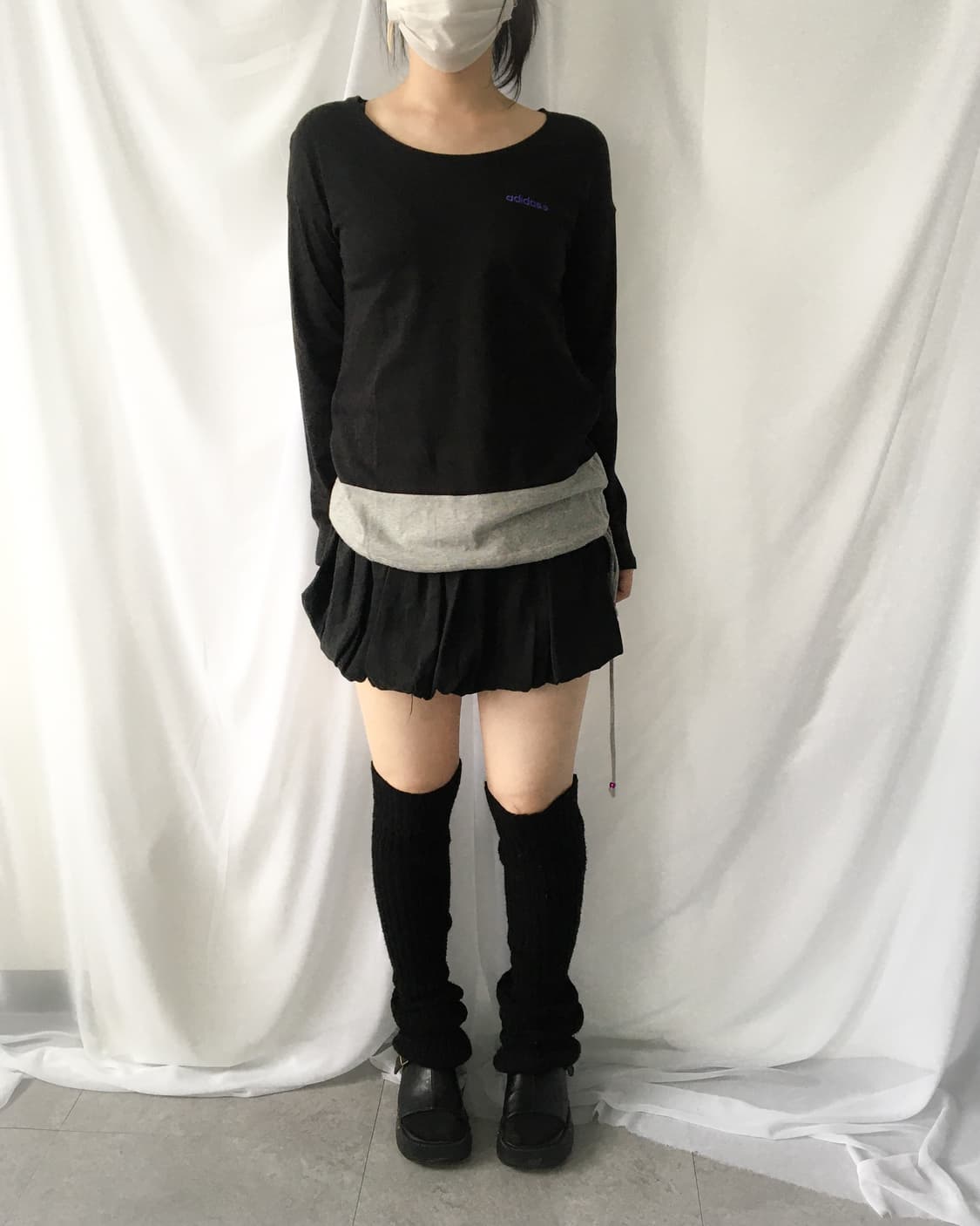 Adidas neo string layered sleeve 상품이미지5