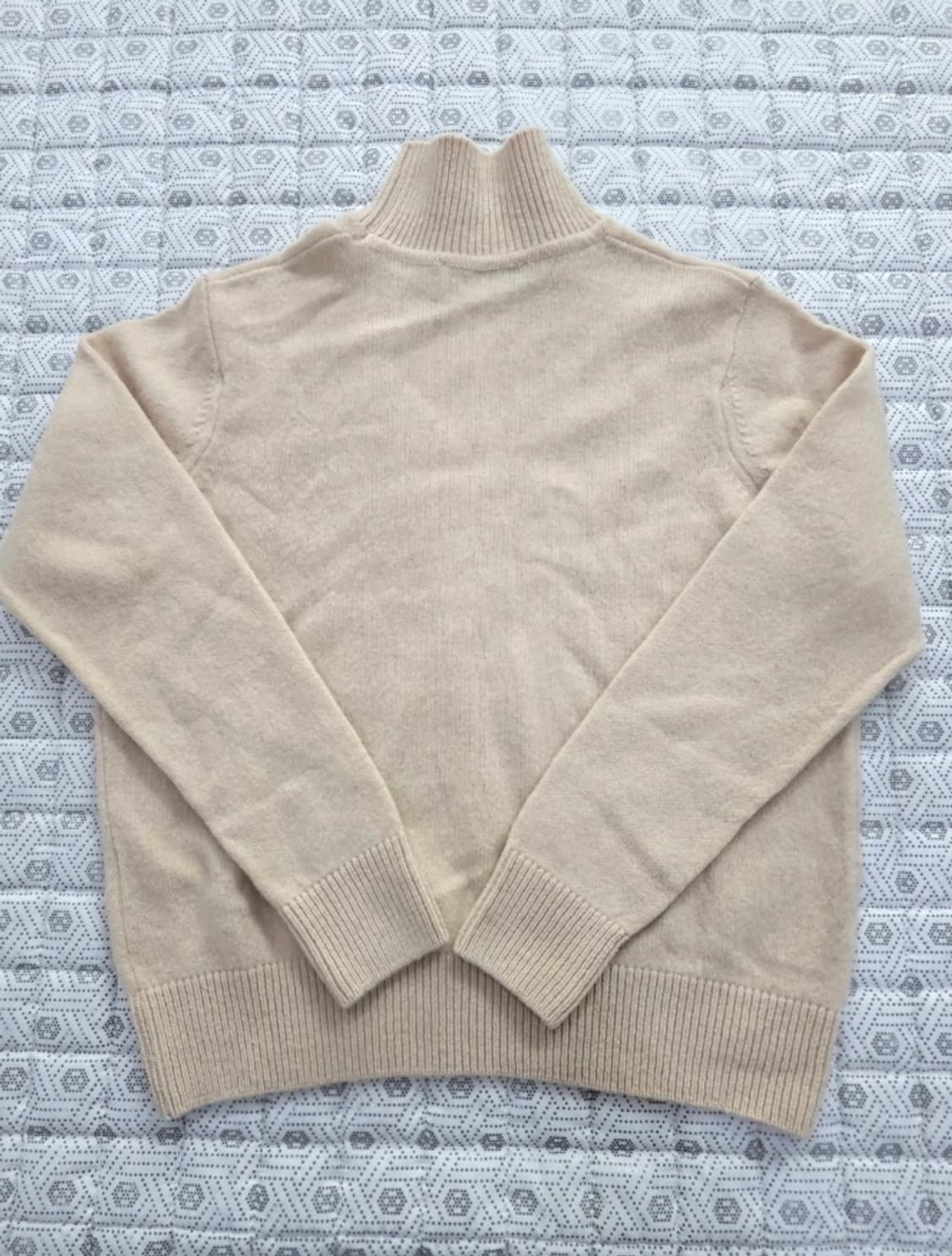 메종키츠네 아이보리 하이넥 니트 55 상품이미지6