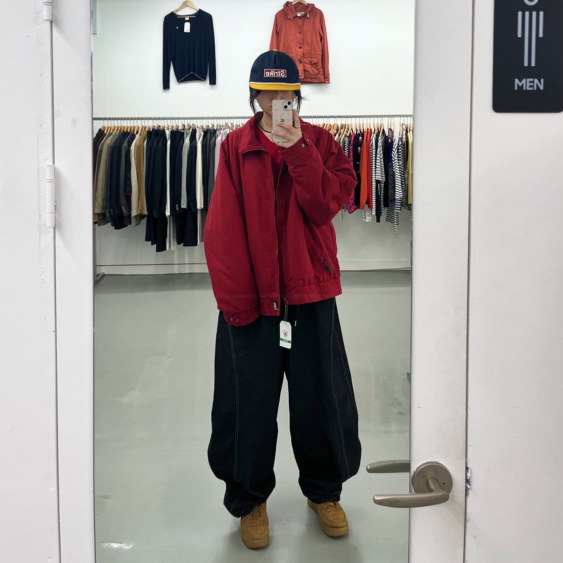 칼하트 레드 브라운 자켓 상품이미지2