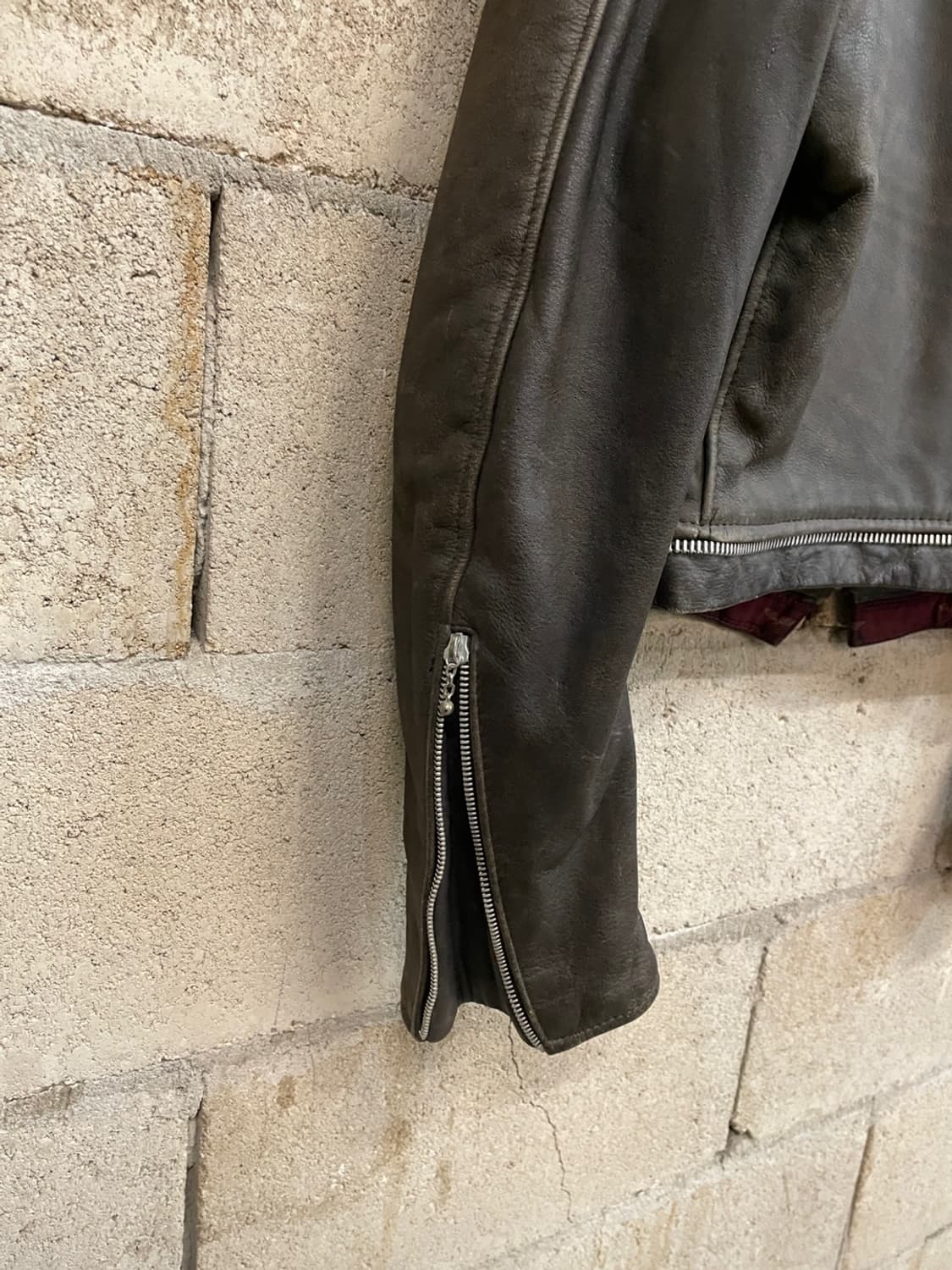 70s 루이스레더 로드 페어 더블 라이더 자켓 상품이미지7