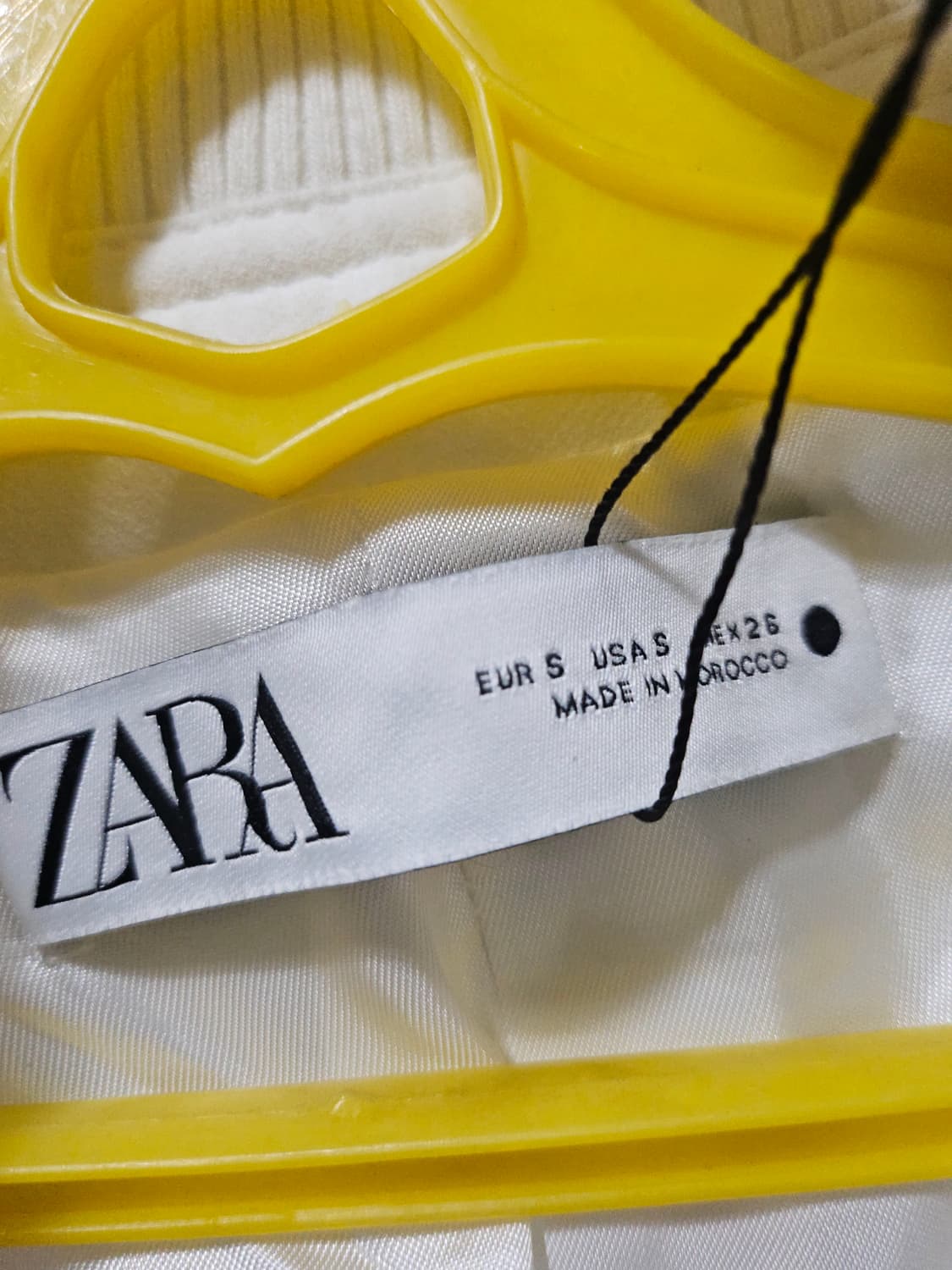 자라 화이트 크롭 봄버 자켓 S 상품이미지3