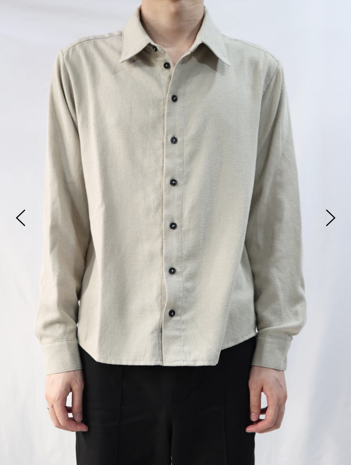les seim tailored shirt beige 2사이즈 상품이미지1