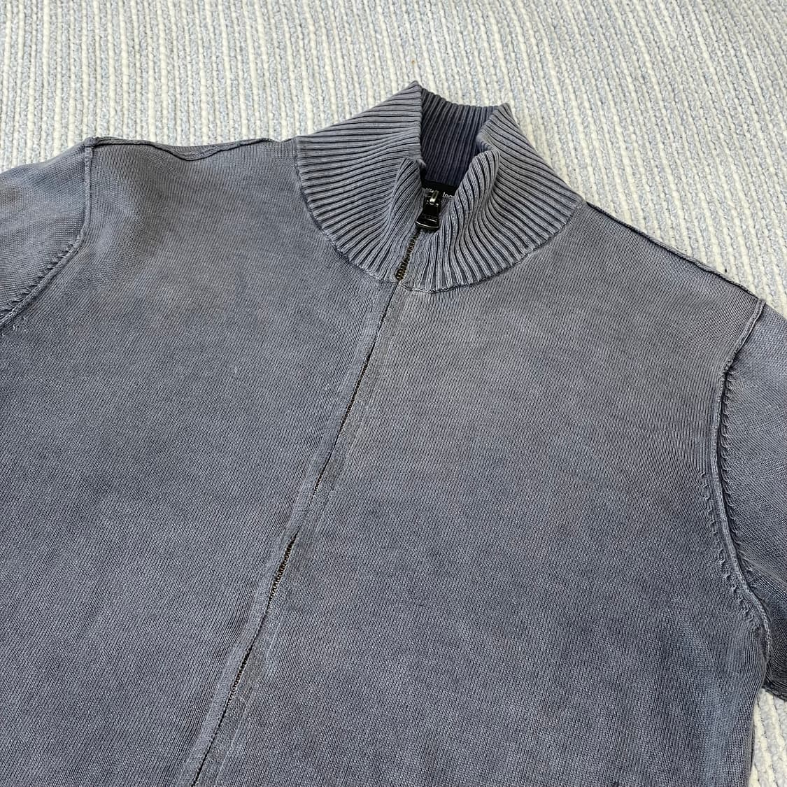 Calvin Klein Jeans 가먼트워싱 니트짚업 상품이미지2