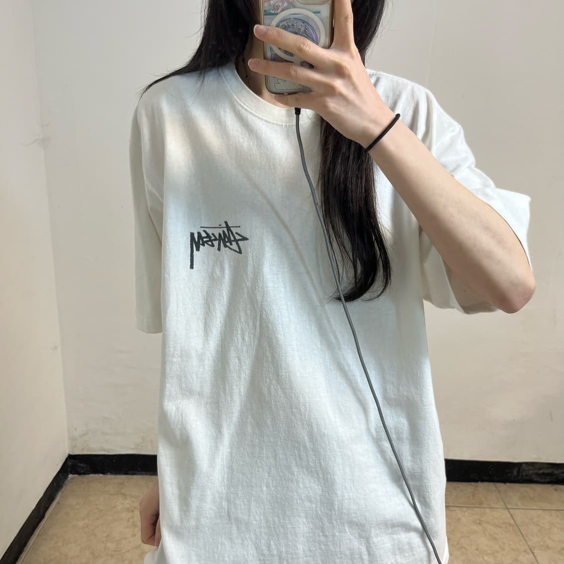 Stüssy flower print t-shirt 상품이미지2