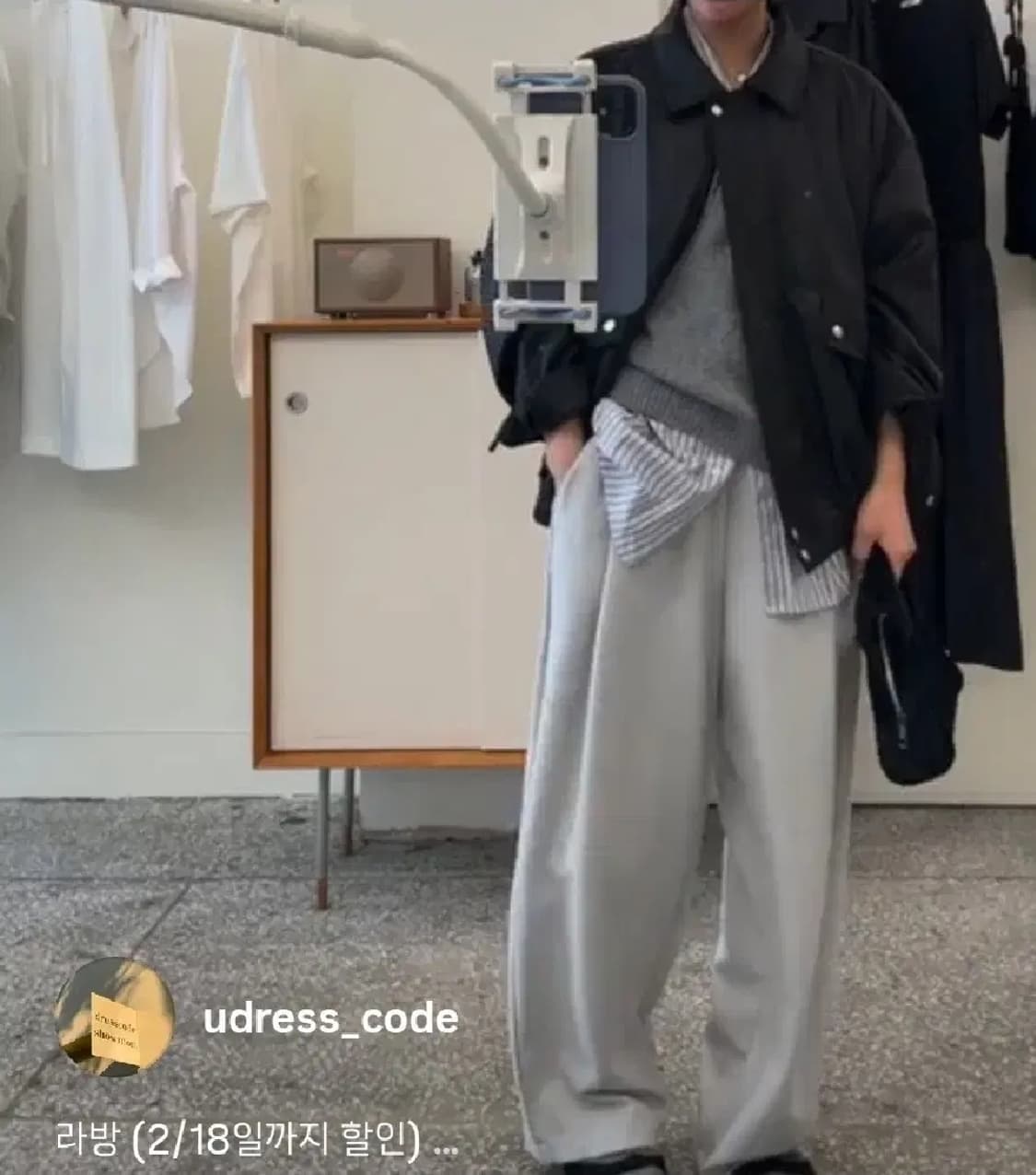 언레스 레더 블루종 자켓 상품이미지3