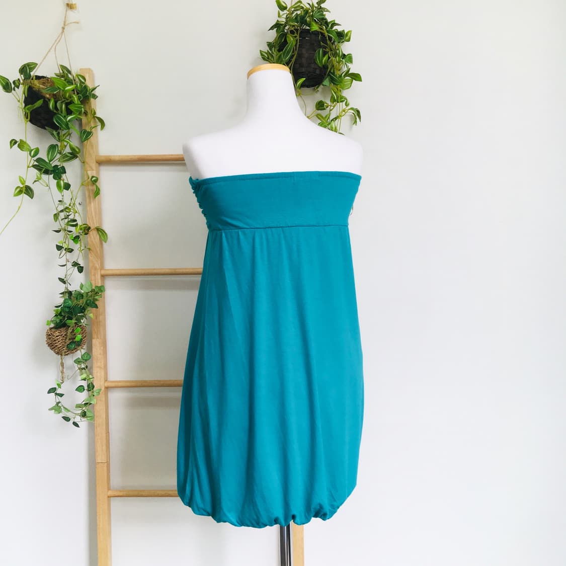 JPN/ 민트슬리브리스 민트원피스 왕리본슬리브리스 벌룬미니원피스 상품이미지4