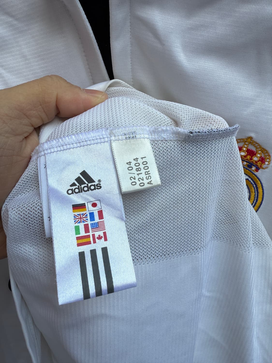 아디다스 레알마드리드 No.5 Zidan 유니폼 화이트 상품이미지6