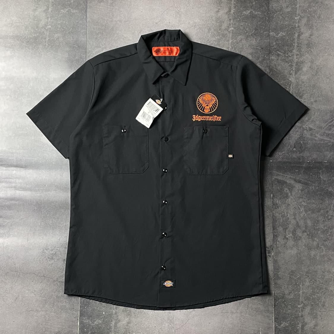 DICKIES 디키즈 데드스탁 블랙 자수 반팔 워크 셔츠 A00991 상품이미지1