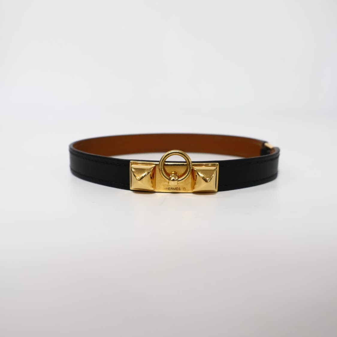 에르메스 블랙 금장버클 리발더블 팔찌 XS 상품이미지1