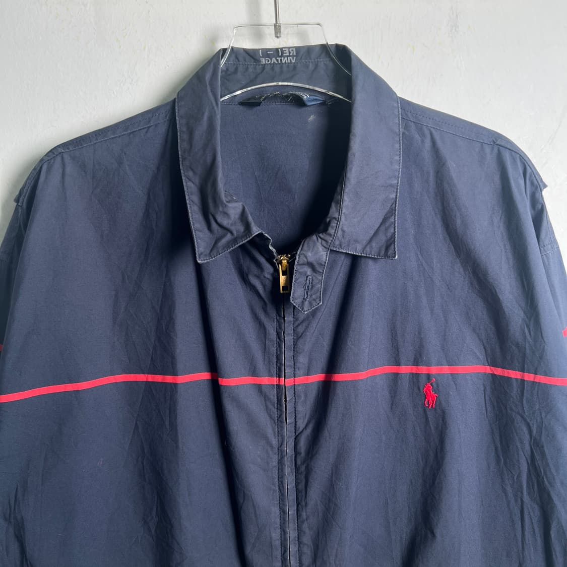 90's 폴로 랄프로렌 올드스쿨 스트라이프 스윙탑 자켓 XL 상품이미지5