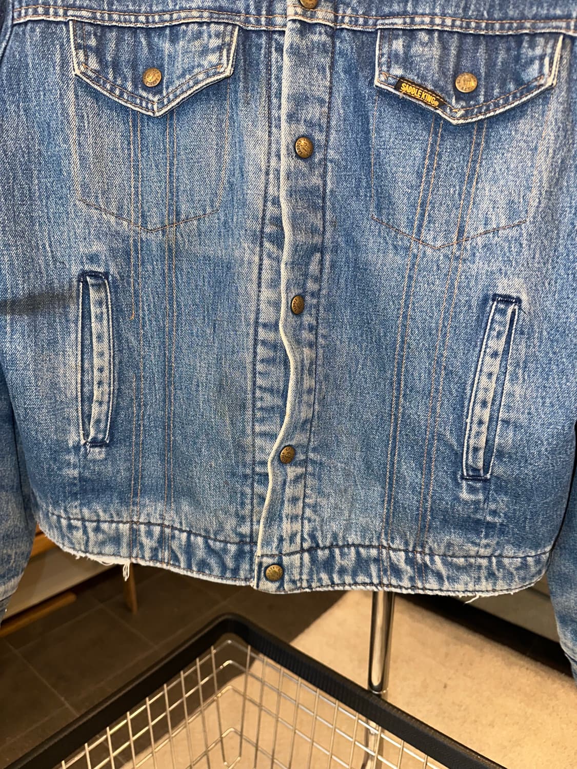 80’s Saddle King Western blanket denim 상품이미지7