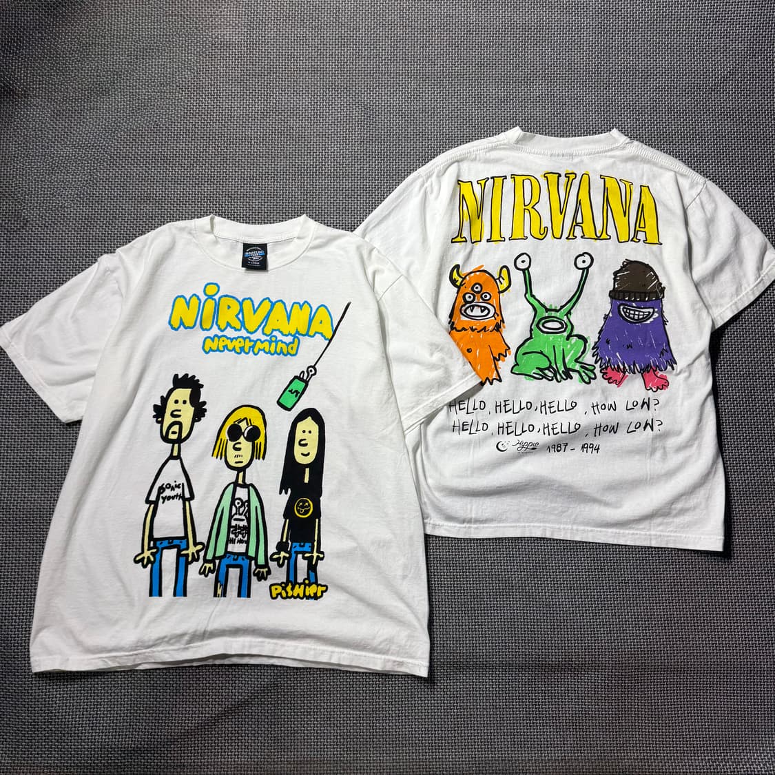 새상품) 너바나 네버마인드 락밴드 프린팅 티셔츠 (L/XL) 상품이미지1