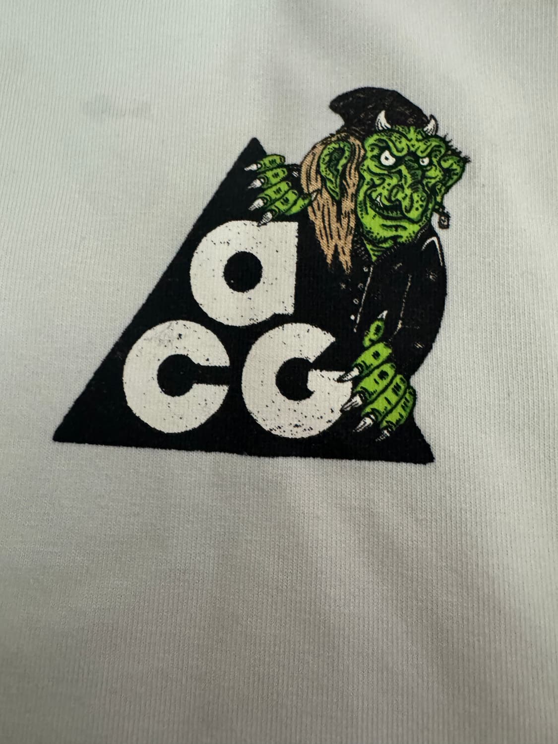 희귀!! 나이키 ACG 아이슬란드 맵 반팔 티셔츠 M ~ L 화이트 상품이미지3
