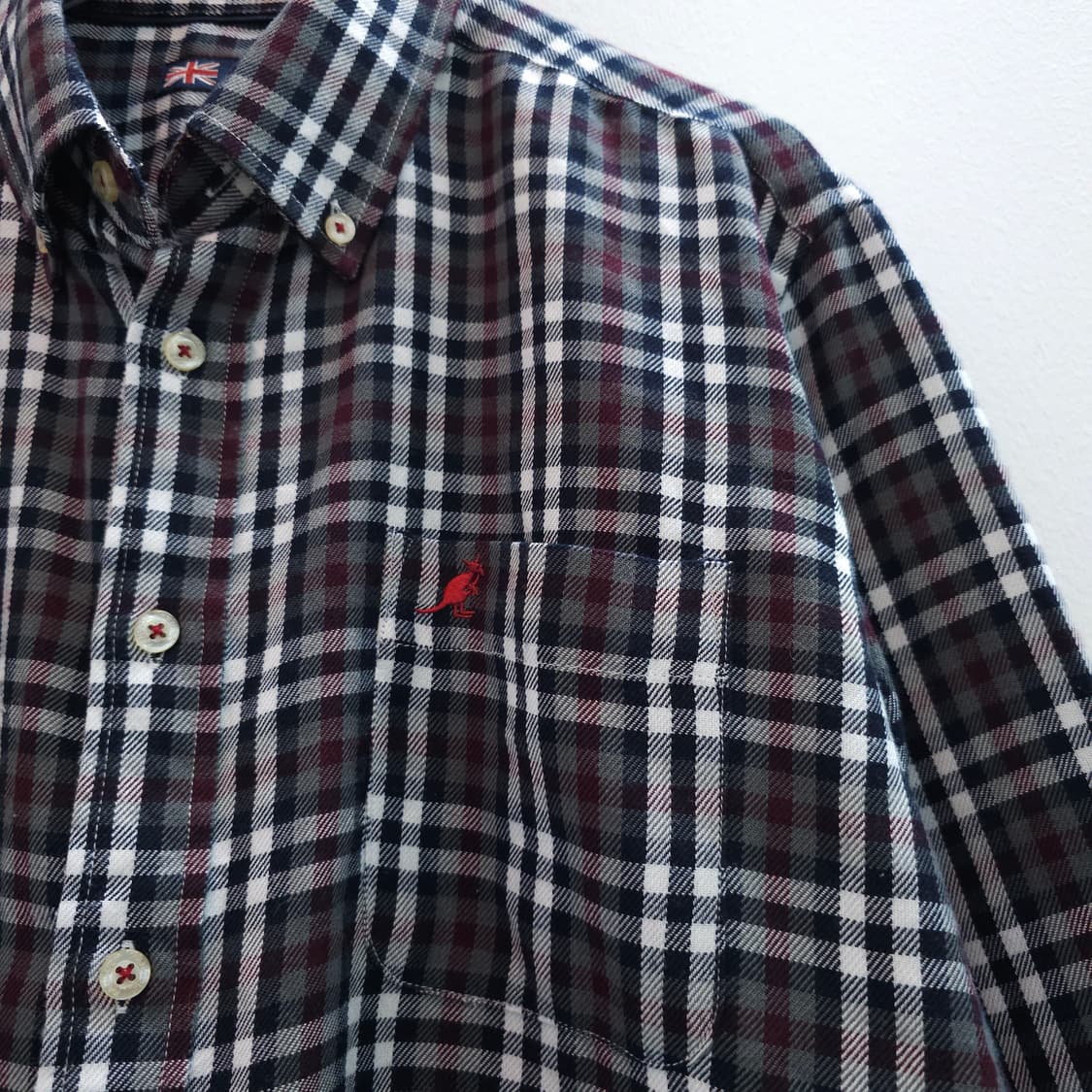 일본판 캉골 블랙체크 플란넬 셔츠 상품이미지3