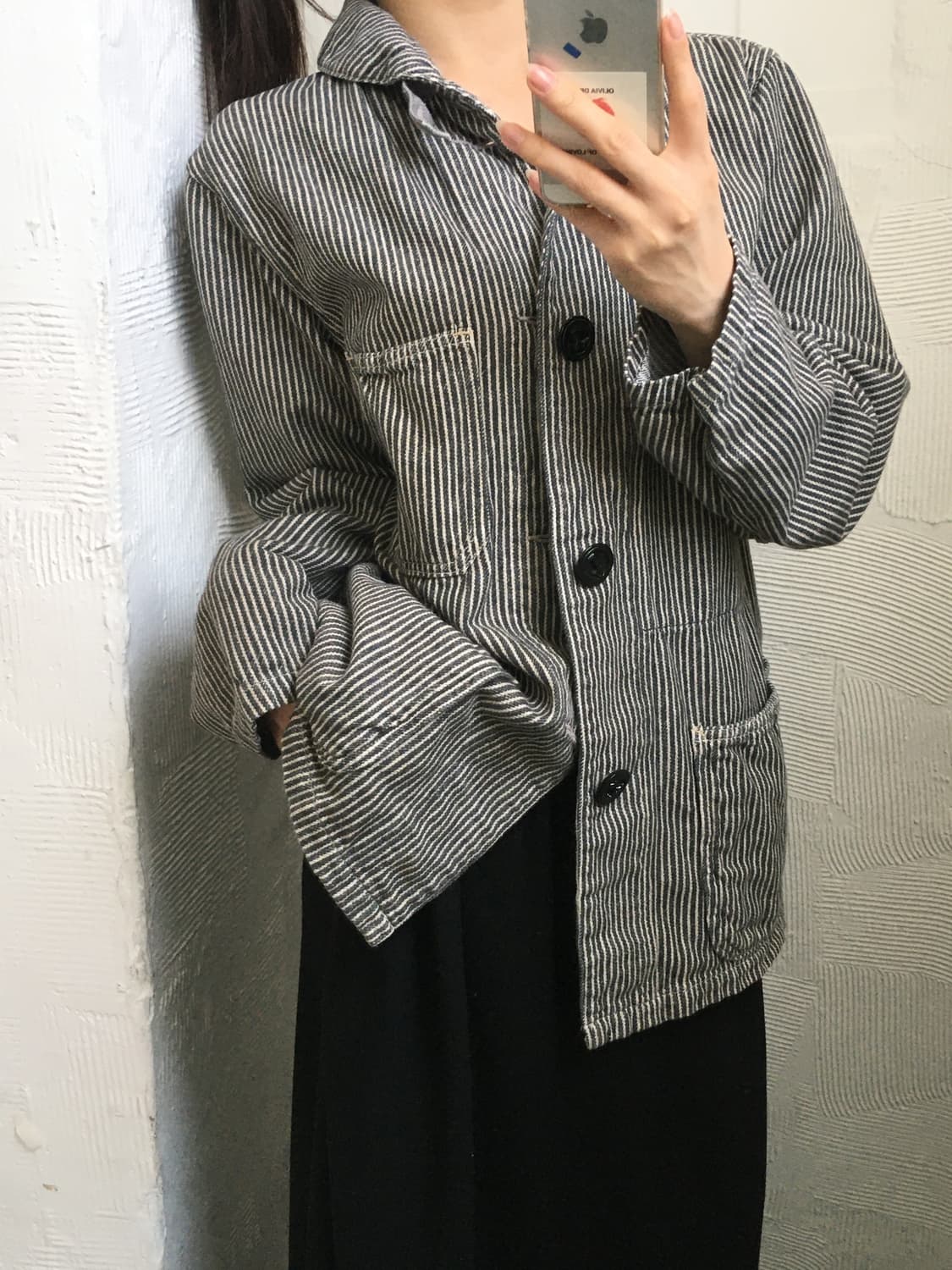 Blue Blue 블루블루 커버올 스트라이프 자켓 상품이미지1