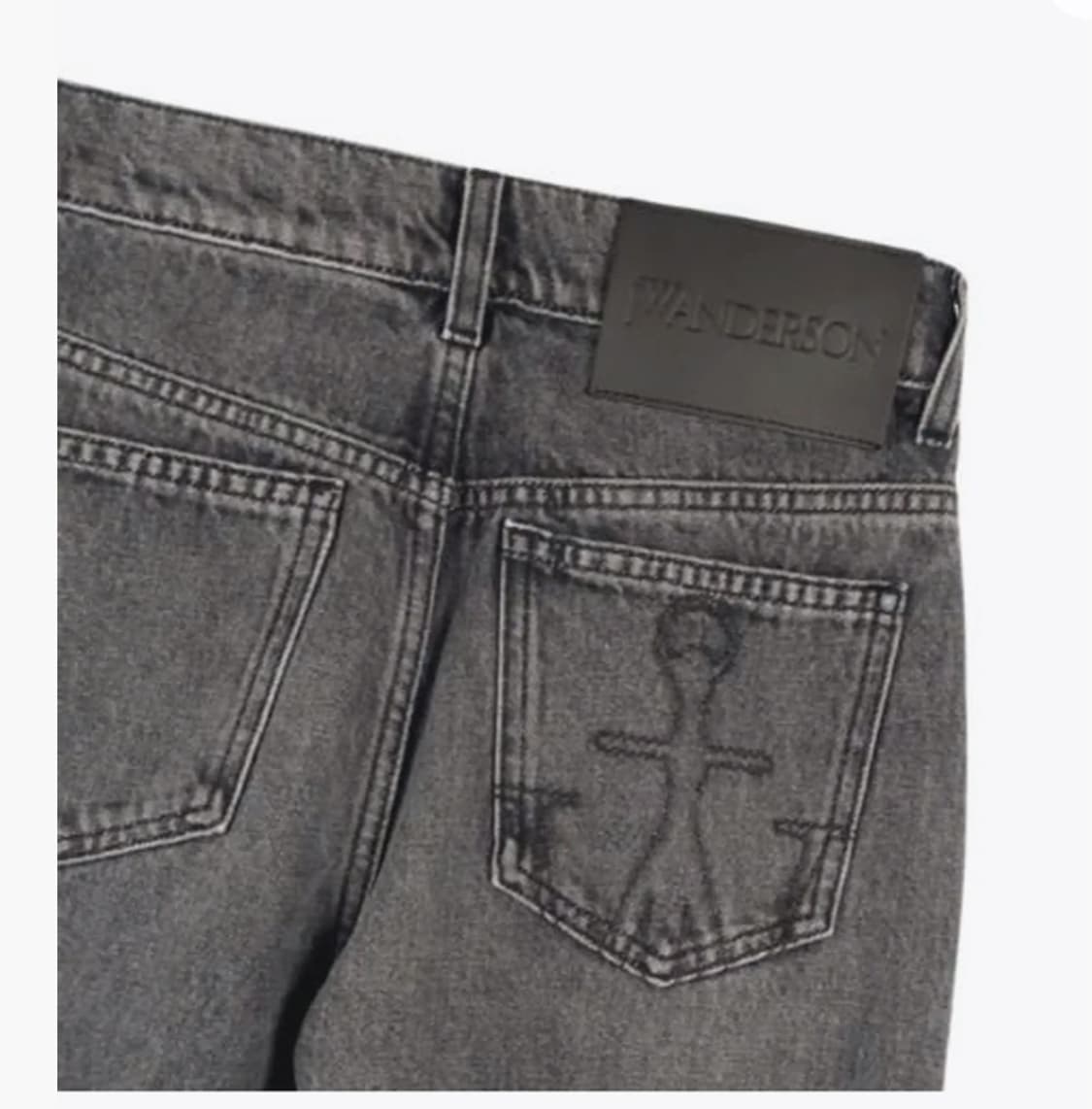 jw 앤더슨 디스트레스 버킷 그레이 데님팬츠 상품이미지6