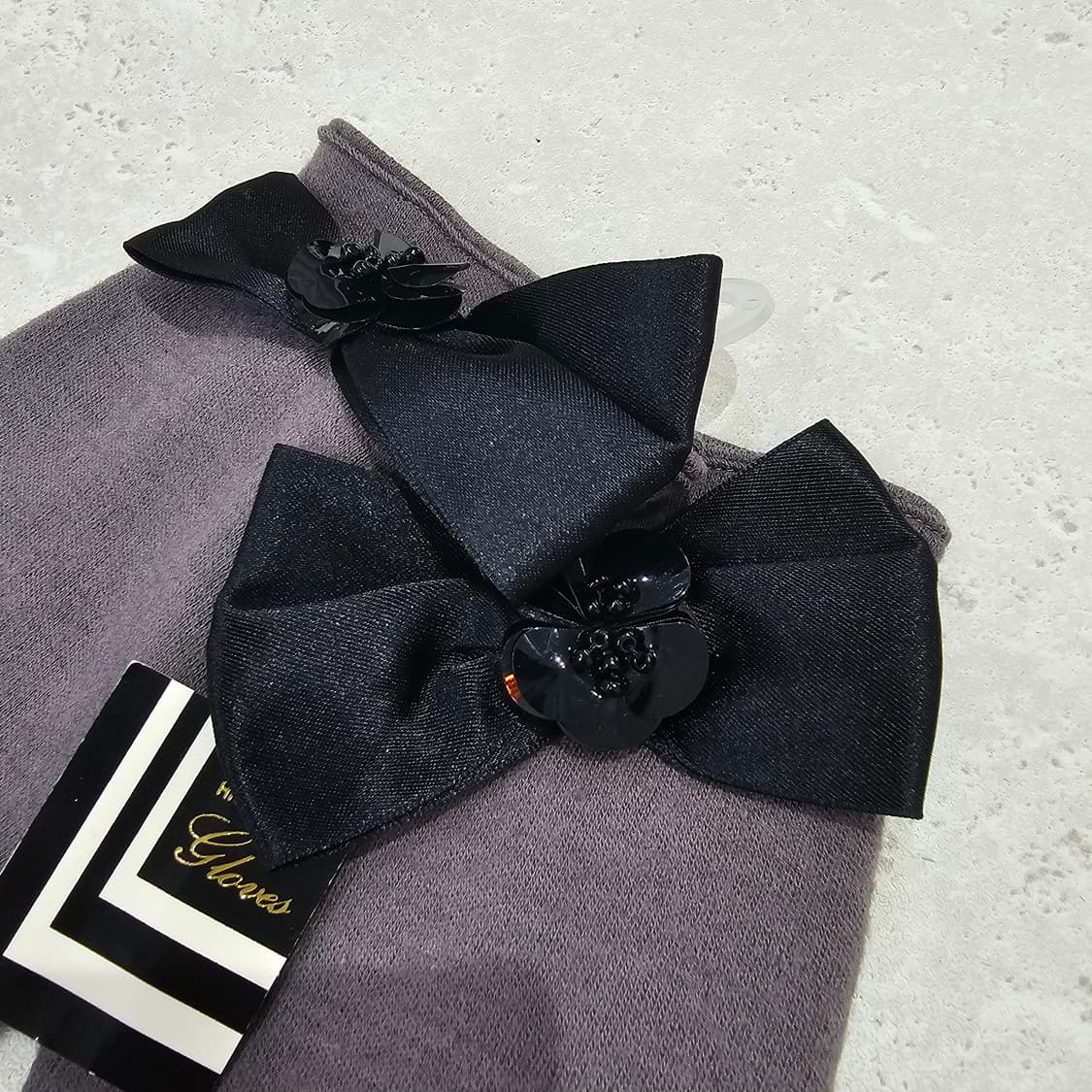 일본산 울 100% 벨벳리본 포멀 겨울장갑 상품이미지4