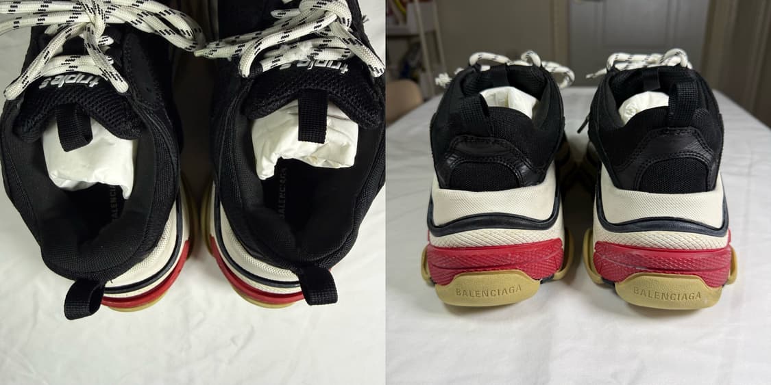 발렌시아가 트리플 S 스니커즈 블랙 상품이미지5