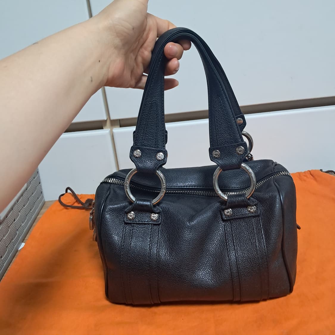 MCM 블랙 보스턴백 가방 토스트백 상품이미지4