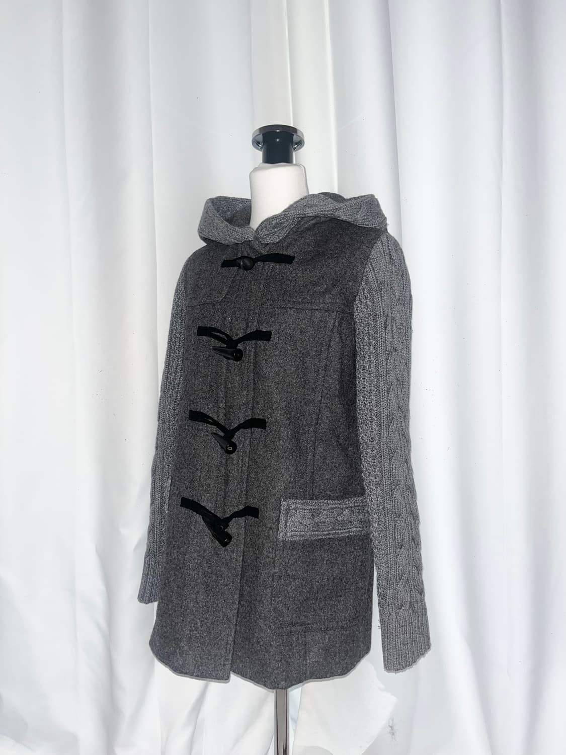 레이어룸 꽈배기 코트 상품이미지1