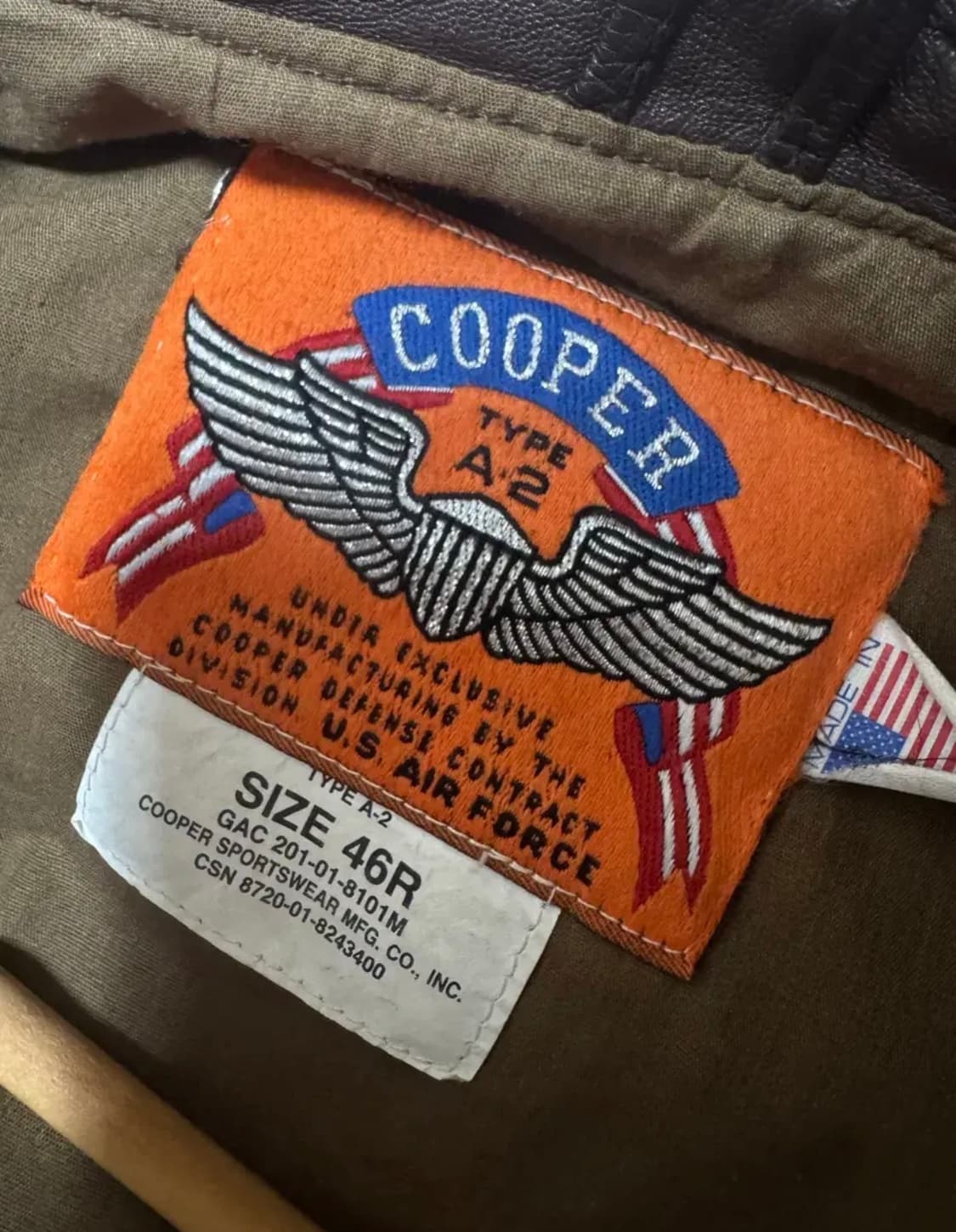 쿠퍼Cooper A2 가죽자켓 상품이미지3