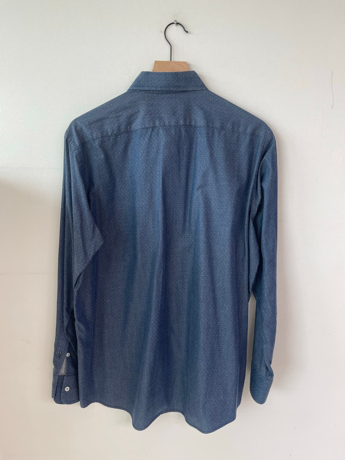 새빌로우 맞춤셔츠 데님 도트 105~110 (일본 수입원단) 상품이미지10