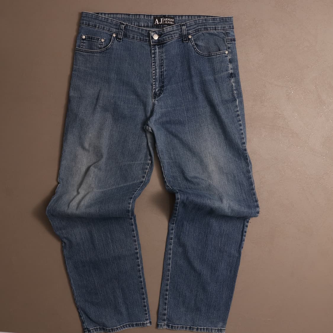 아르마니 진스 메탈 로고 워싱 데님팬츠 A1630 상품이미지1
