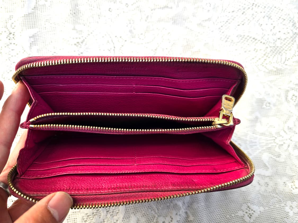 미우미우 장지갑 (made in italy) 상품이미지6