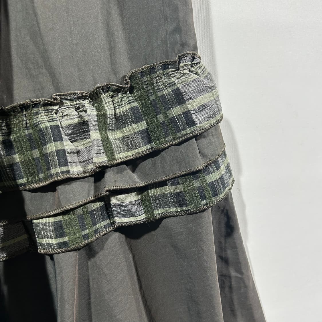 [JPN] 빈티지 체크 프릴 스커트 상품이미지4