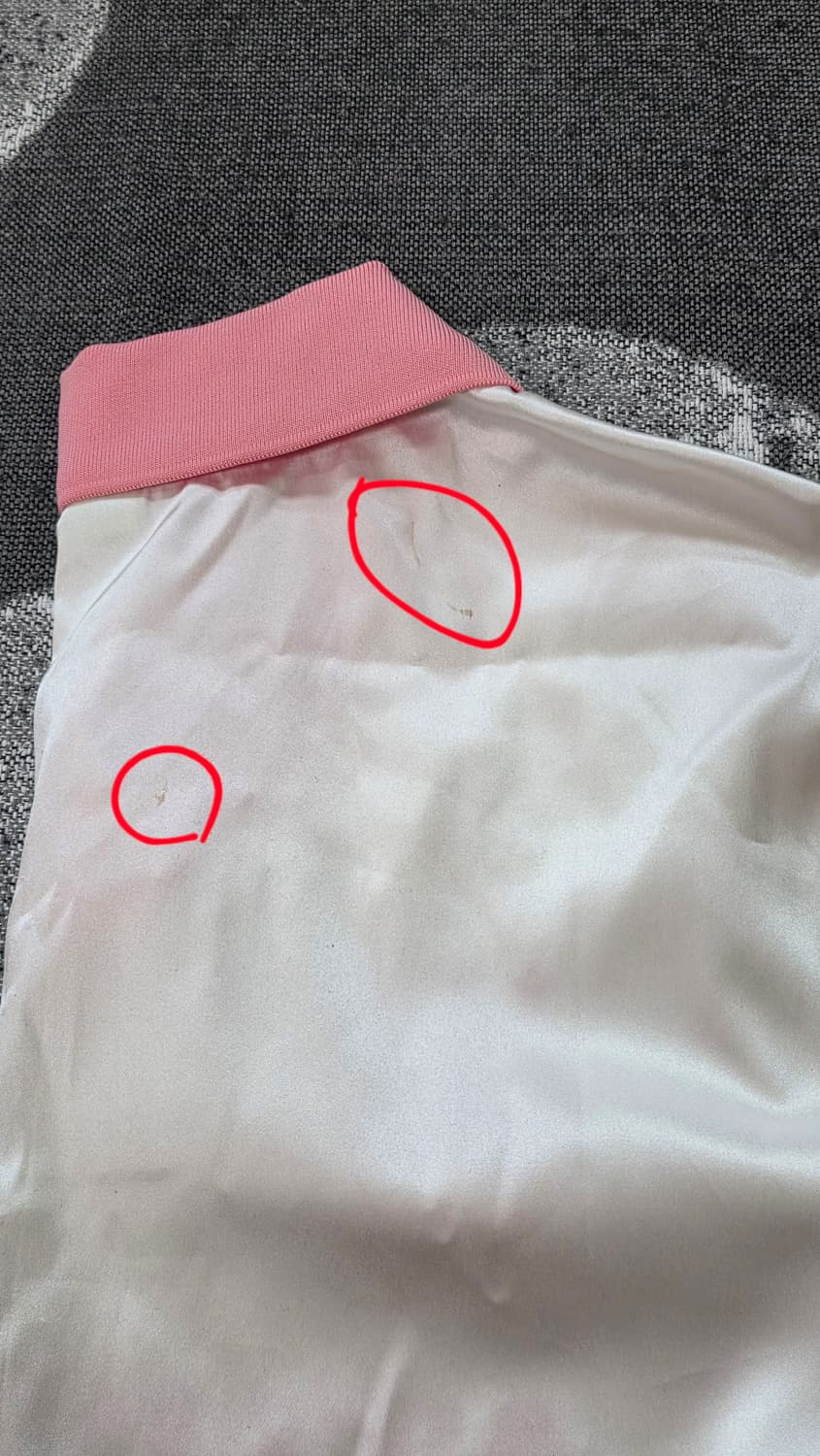 뉴진스) sinoon 시눈 스포티 트랙 하프 슬리브 셔츠 (베이비 핑크) 상품이미지8