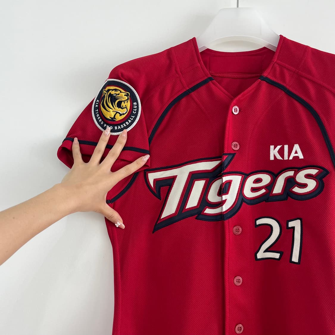 기아타이거즈 윤석민 마킹 어센틱 원정 유니폼 상품이미지5