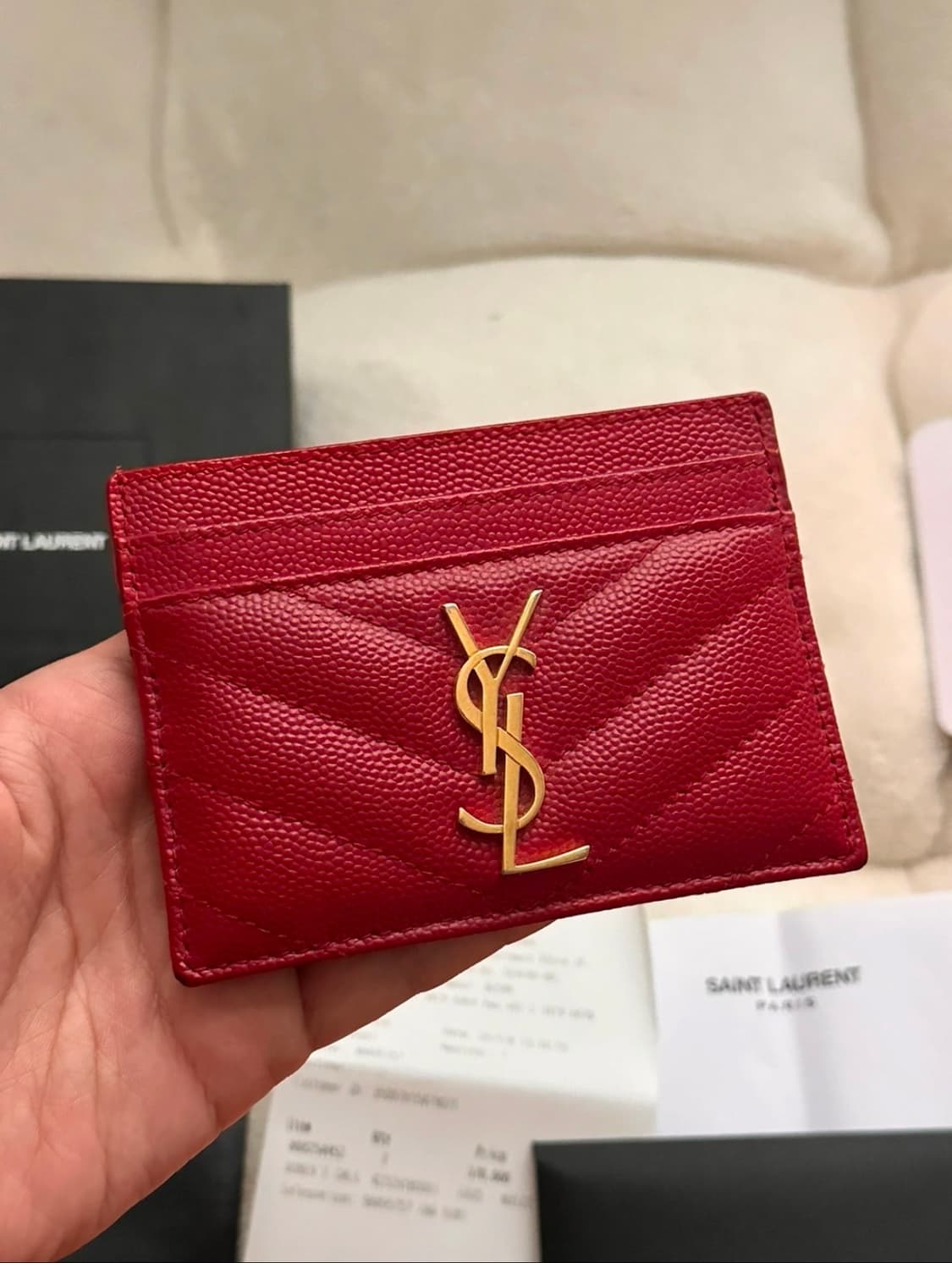 생로랑 카드지갑 상품이미지2
