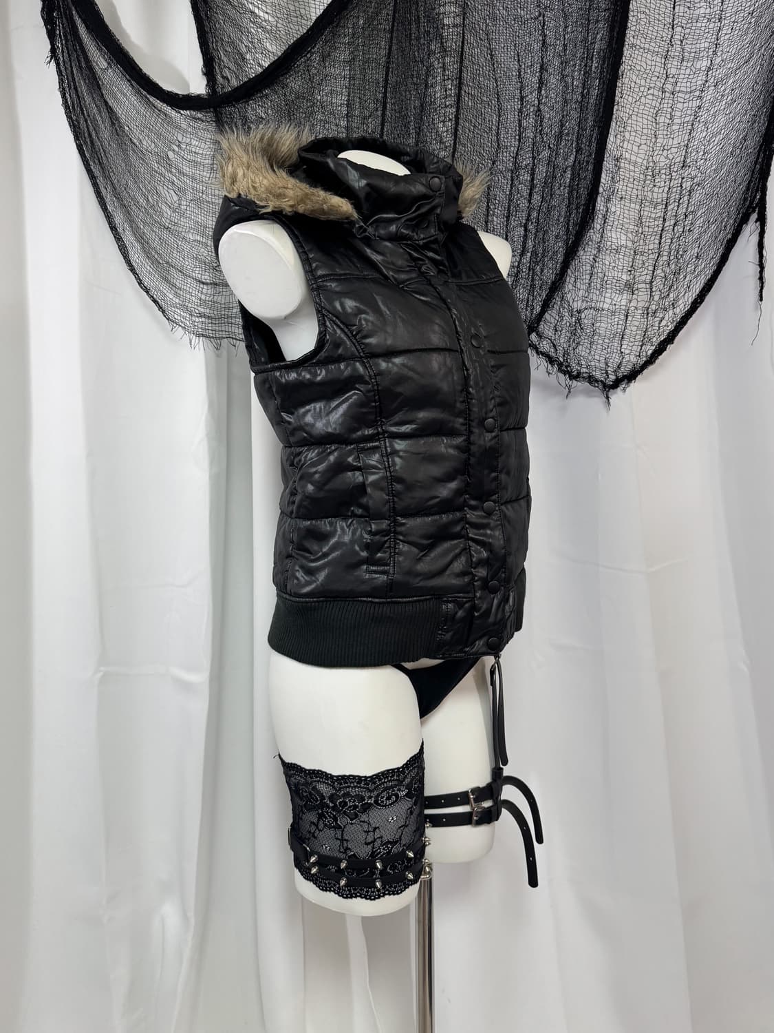 fur padding vest 상품이미지3