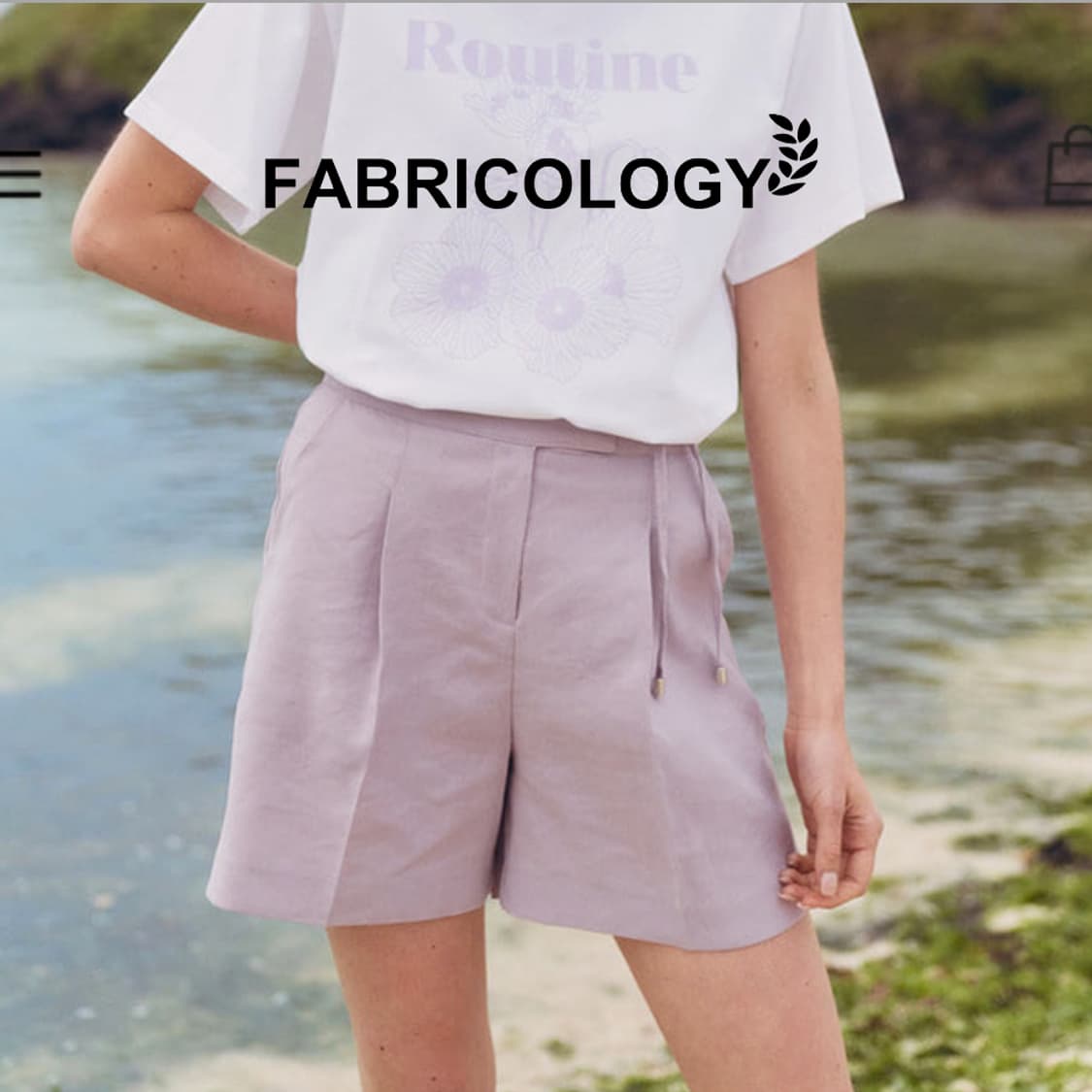 패브릭컬러지(Fabricology) 린넨팬츠 55-66 새상품 상품이미지1