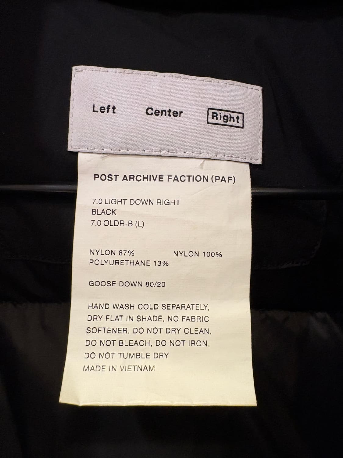 L) 포스트아카이브팩션 7.0 LIGHT DOWN RIGHT  상품이미지6