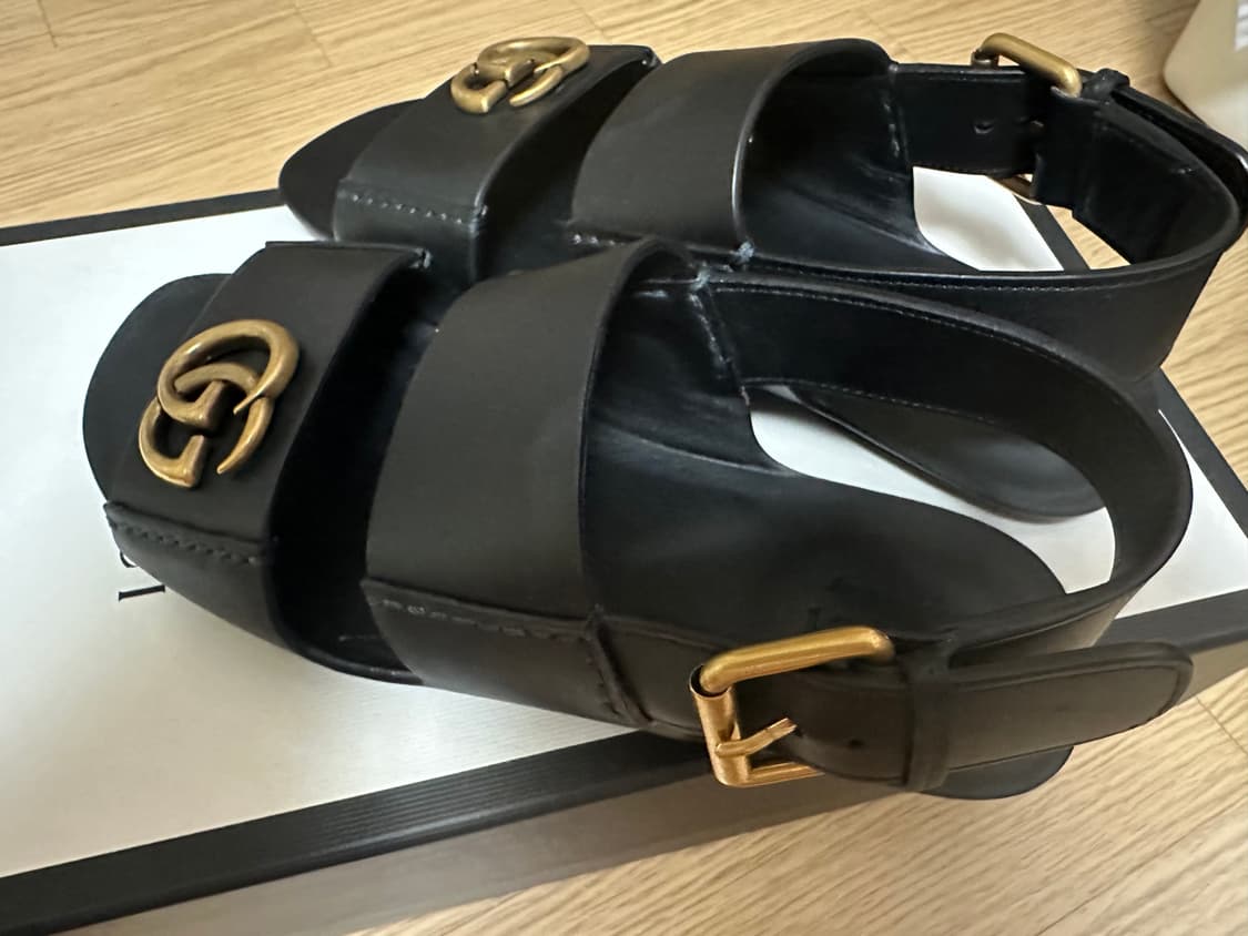 구찌 남성 GG샌들 블랙(5UK) 상품이미지3