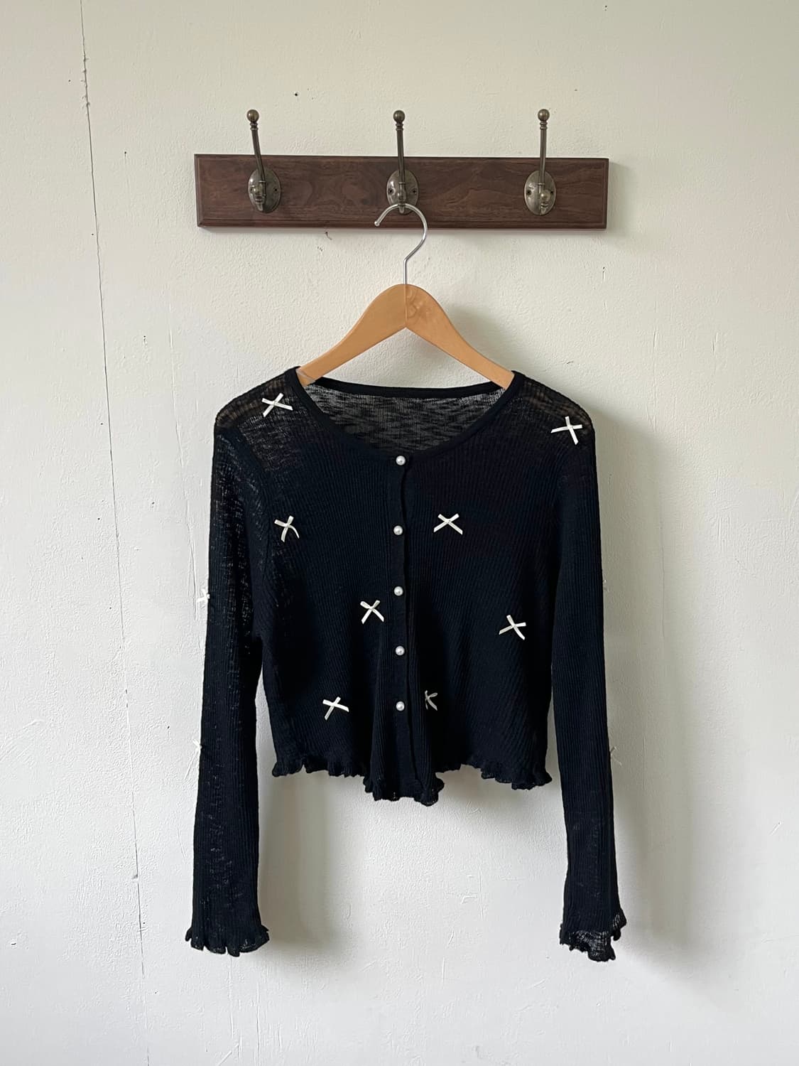 Japan vtg 아트 로브 가디건 상품이미지1