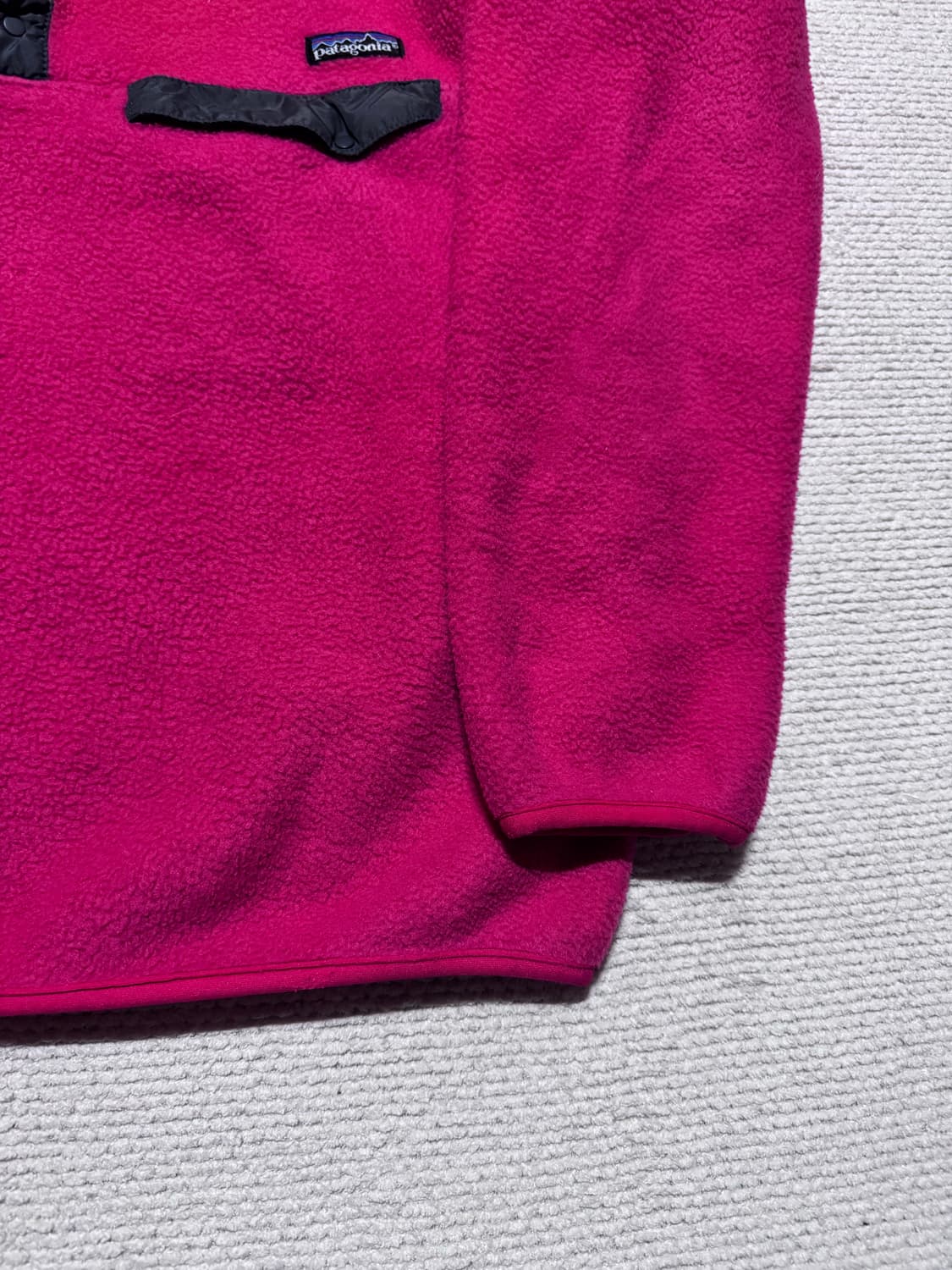 90s USA 파타고니아 신칠라 스냅티 핑크 L 상품이미지4