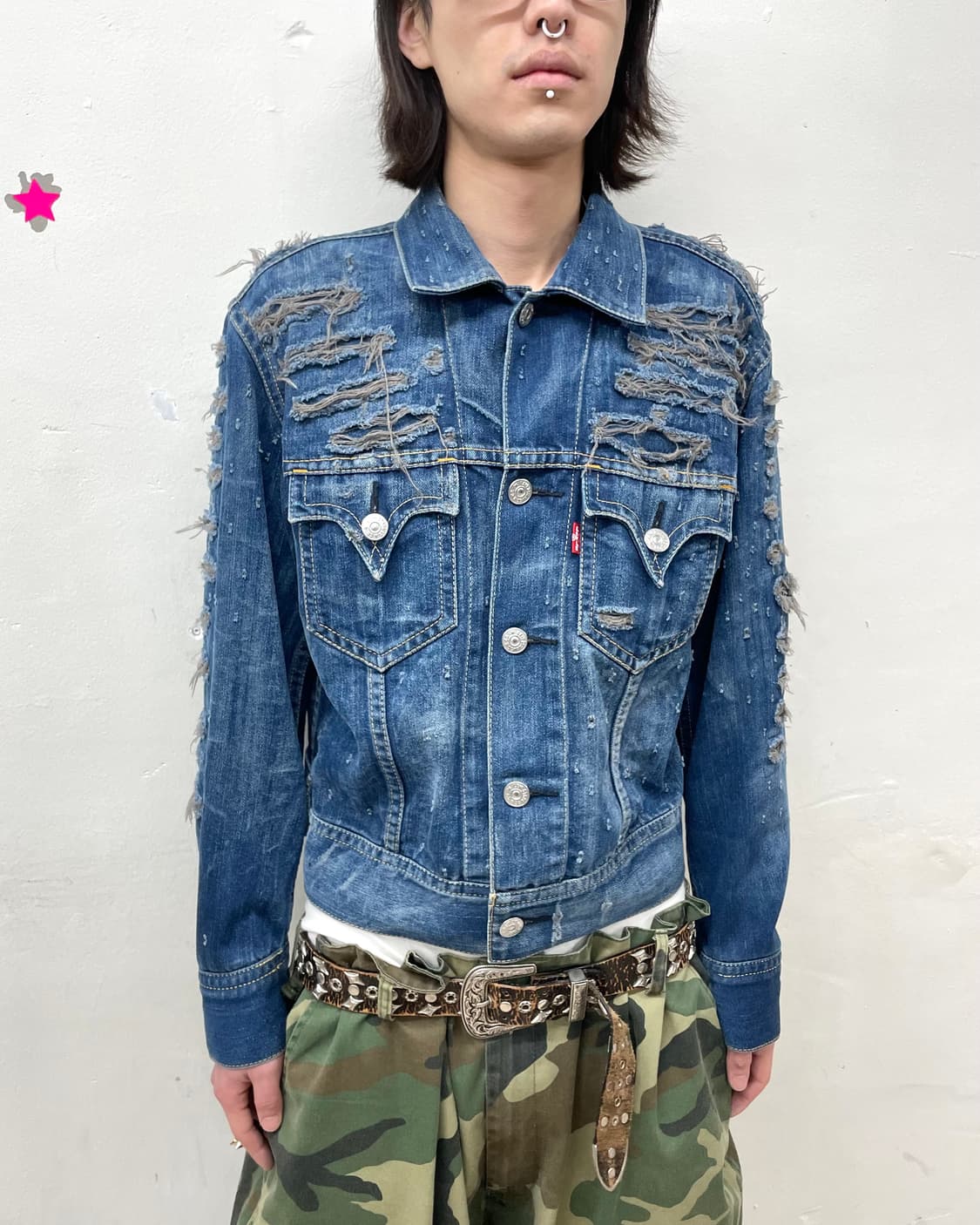  Levi's Distressed Denim Washing Jacket 상품이미지3