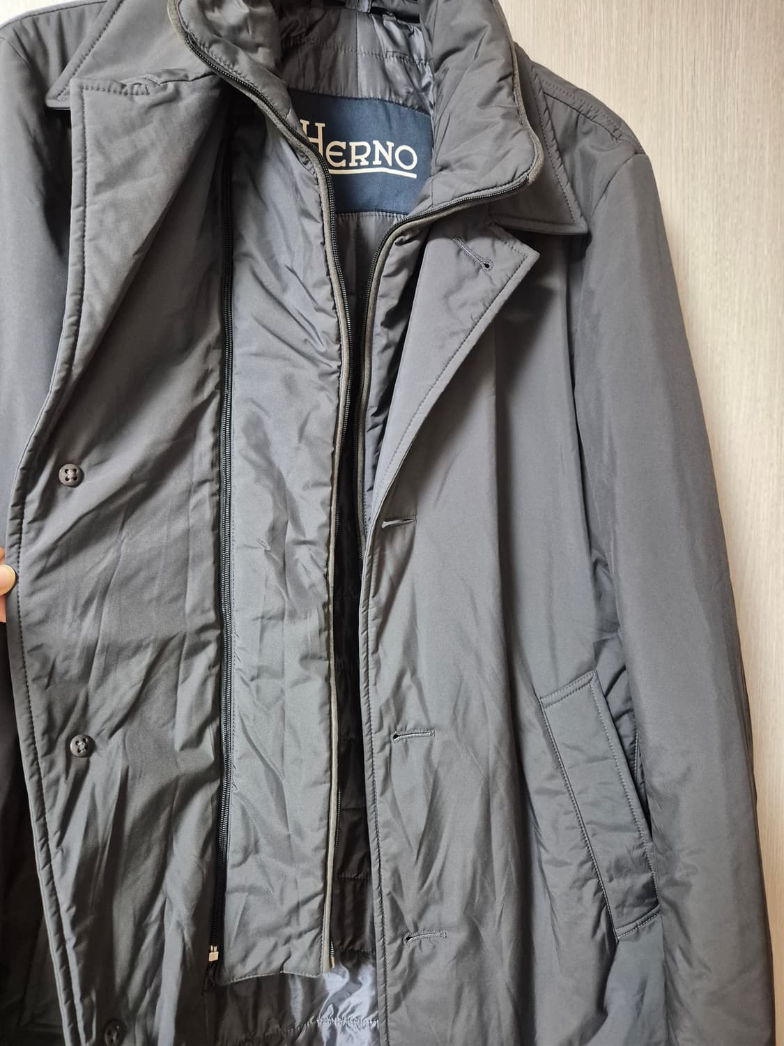 (정품) 에르노 경량 패딩자켓 경량자켓 48 경량 하프코트 상품이미지4