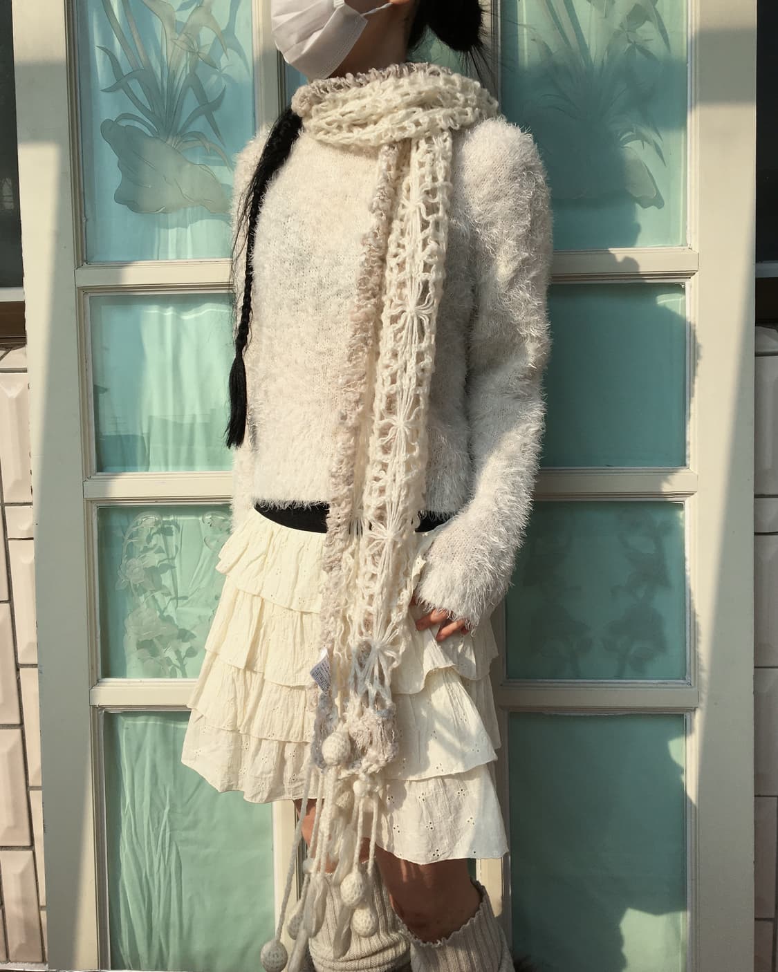 pom pom crochet muffler 상품이미지5
