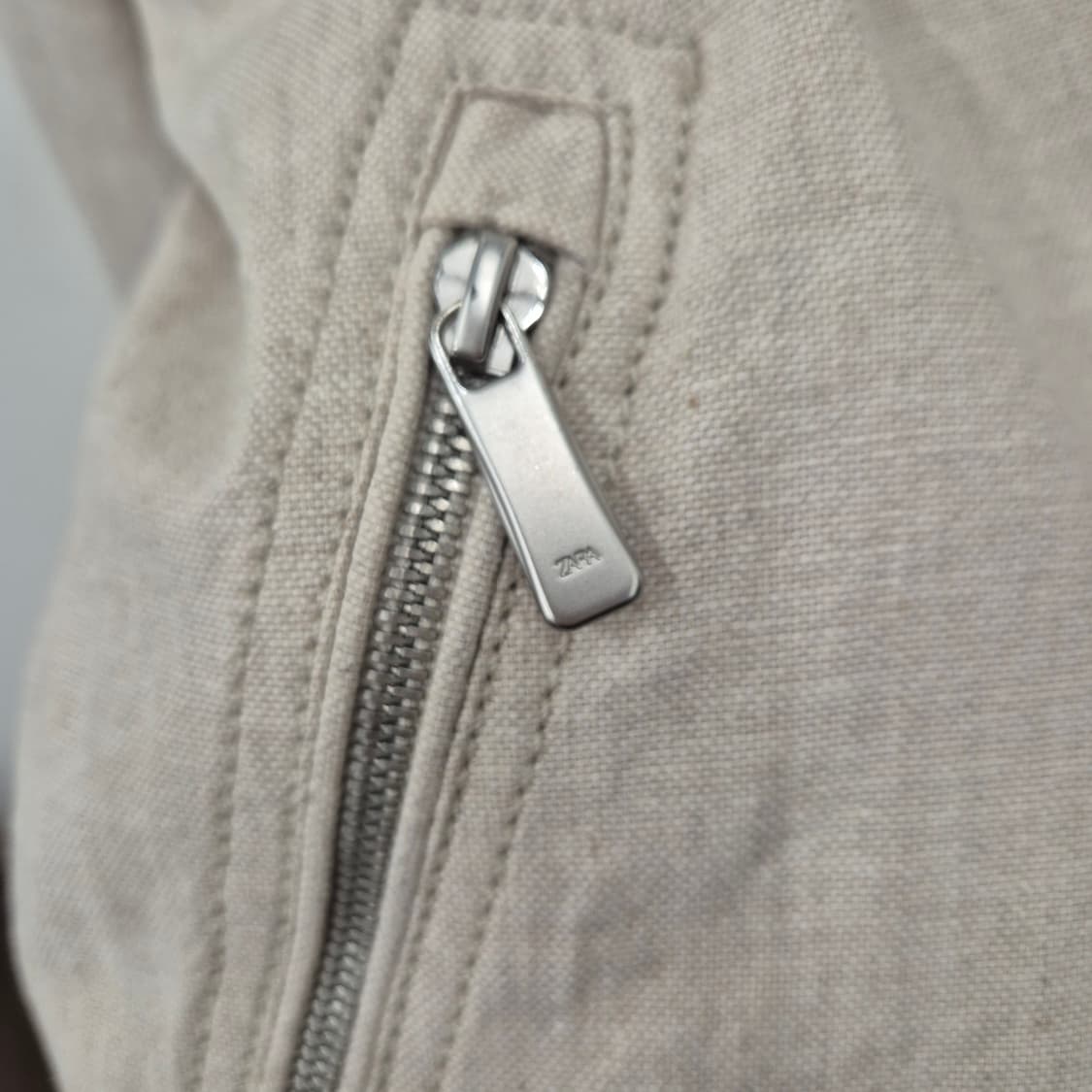 자라 린넨 코튼 봄버 자켓 L 상품이미지3