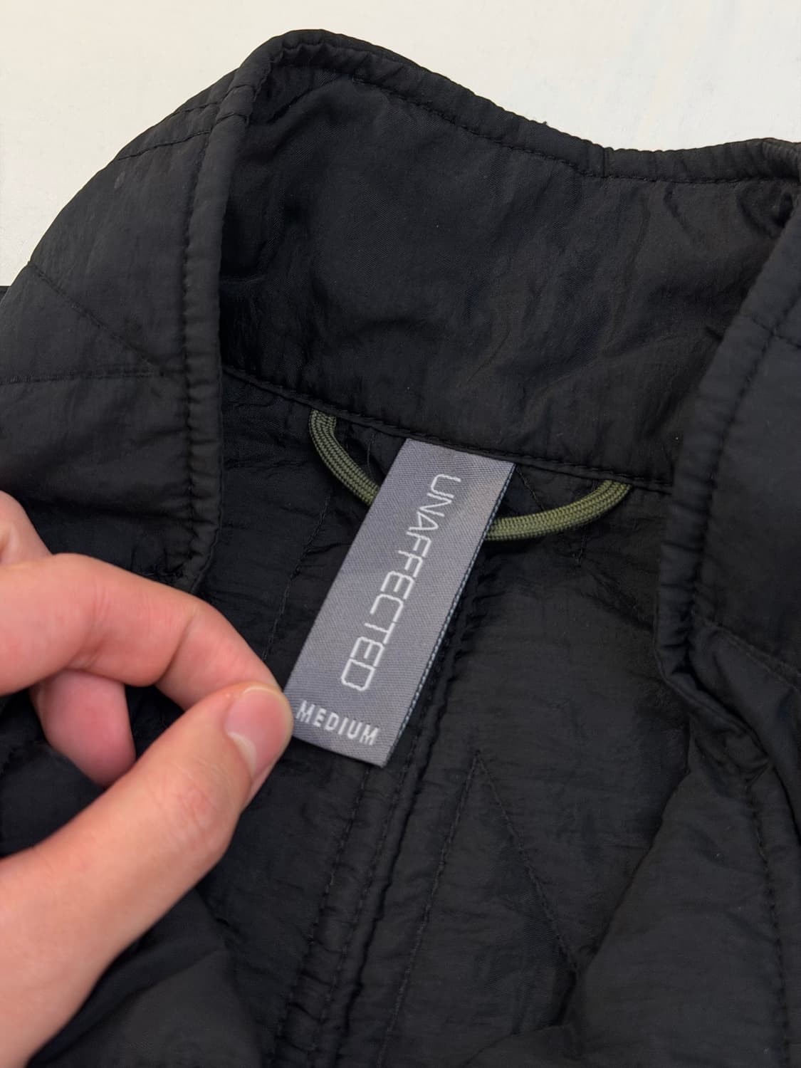 언어펙티드 퀼티드 블루종 퀼팅자켓 블랙 상품이미지5