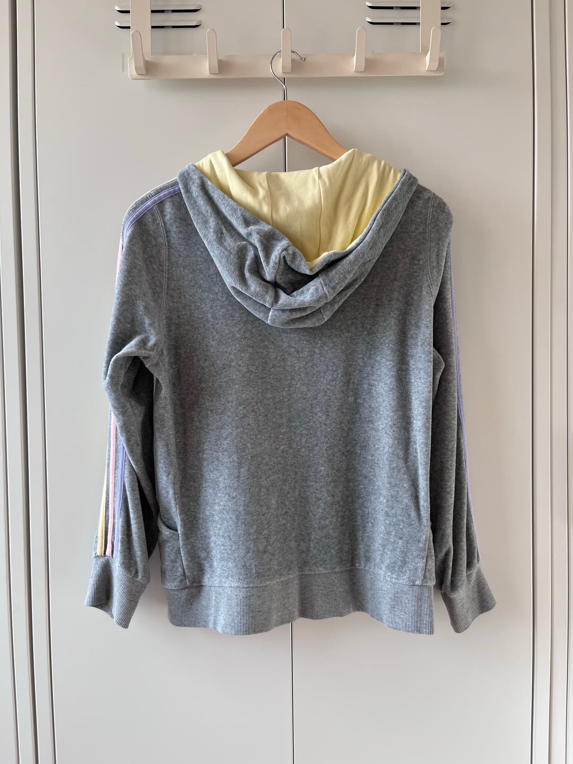 아디다스 솜사탕 삼선 무지개 후드집업  상품이미지8