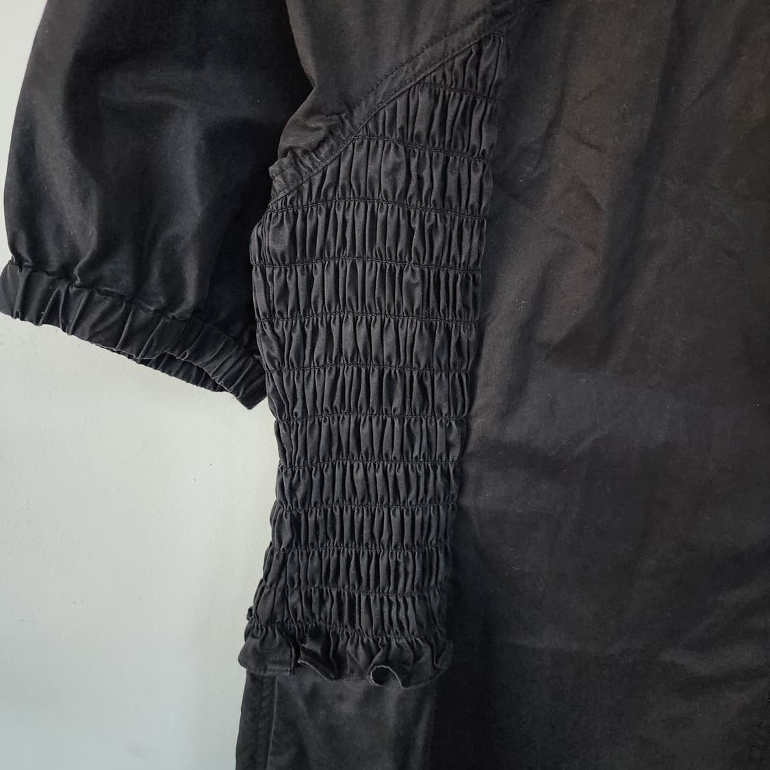 COS 블랙 셔링 반팔 롱 원피스 상품이미지3