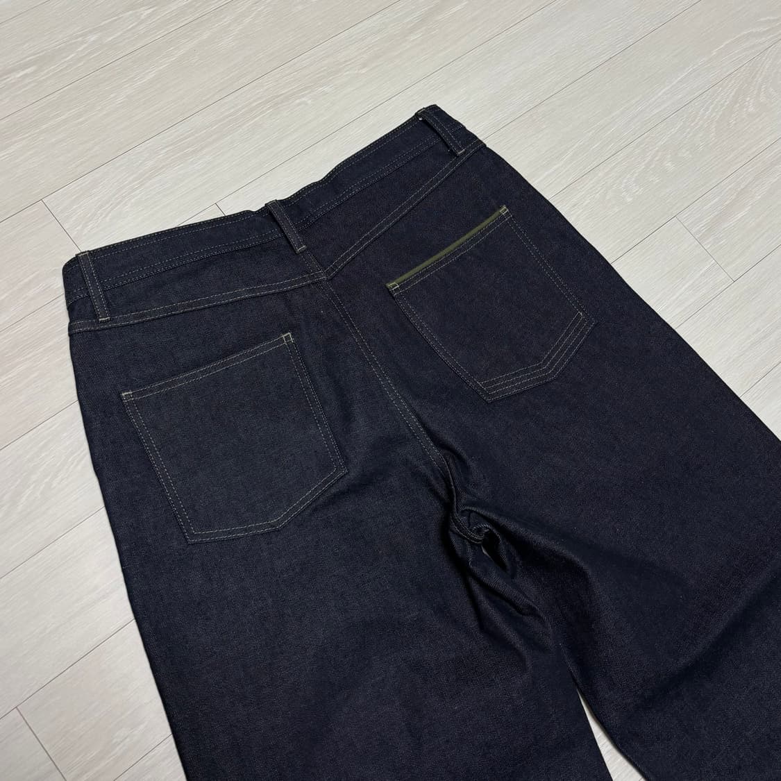 자라 SRPLS 라인 와이드 생지데님 팬츠 상품이미지2